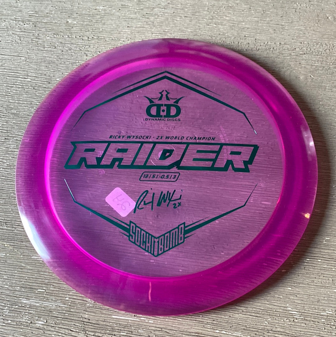 New Dynamic Discs Ricky Wysocki Raider