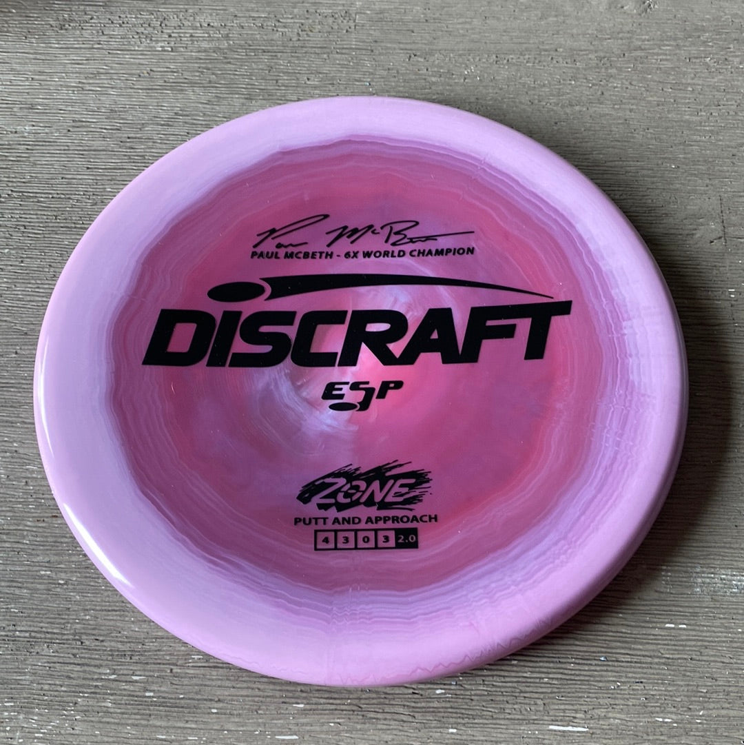 New Discraft Paul McBeth Signature Series Zone