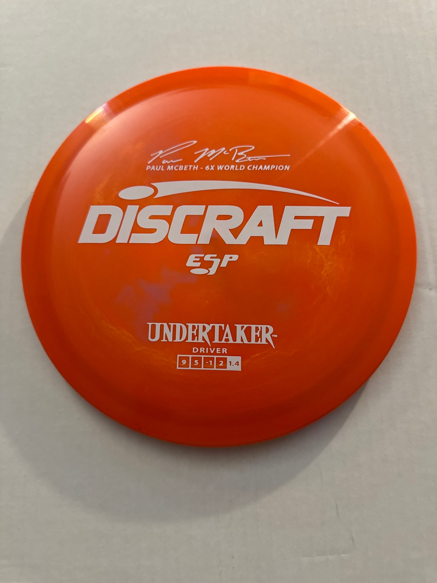 New Discraft Paul McBeth Signature Series ESP Undertaker