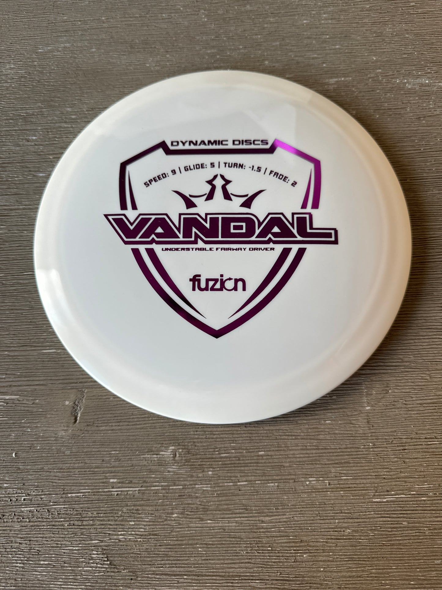 New Dynamic Discs Fuzion Vandal