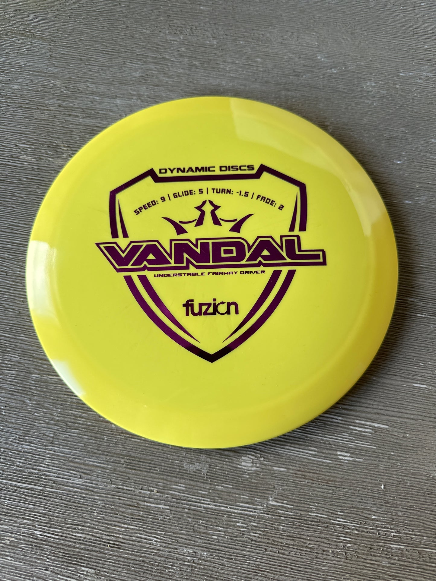 New Dynamic Discs Fuzion Vandal