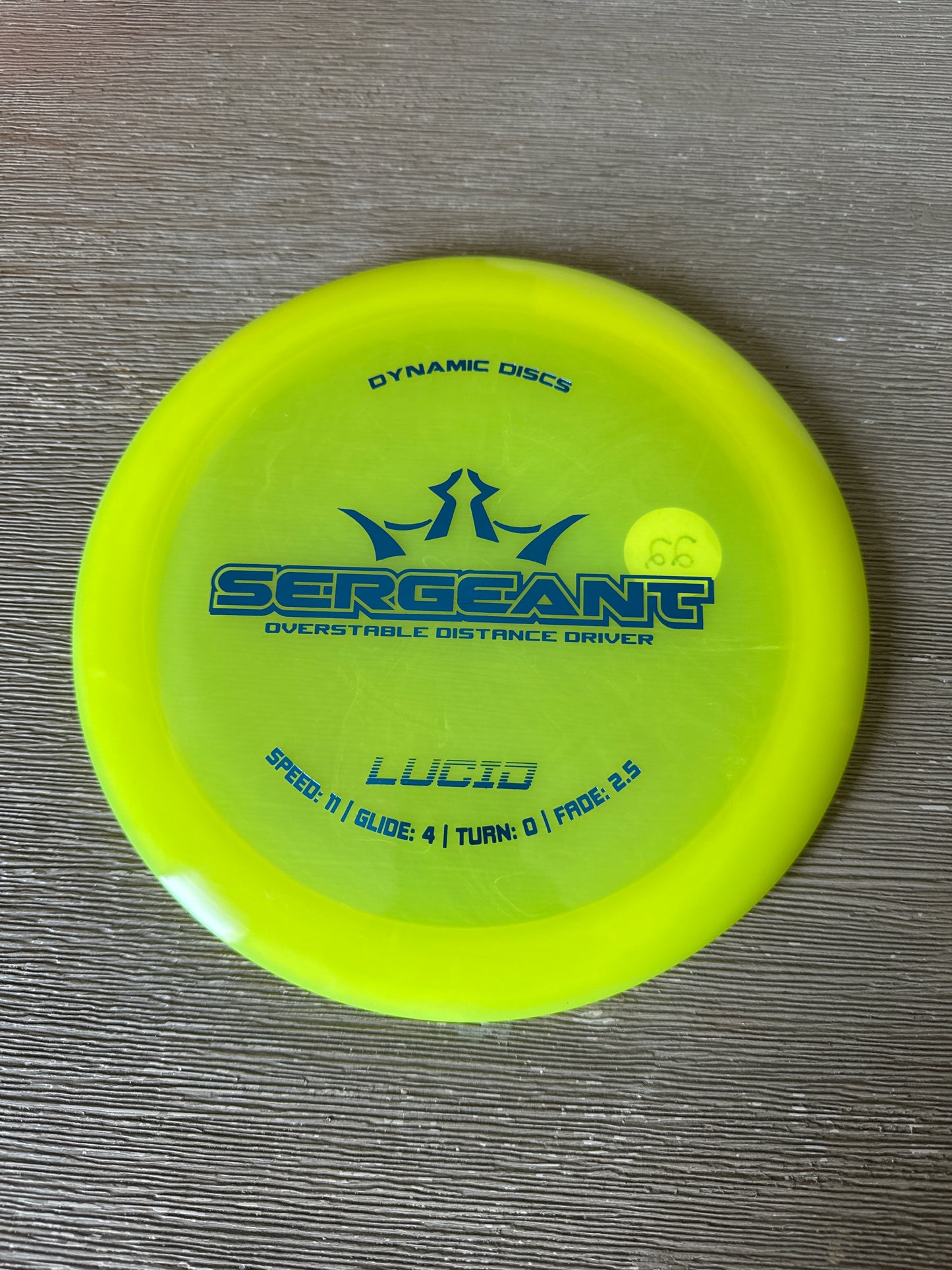 New Dynamic Discs Lucid Sergeant