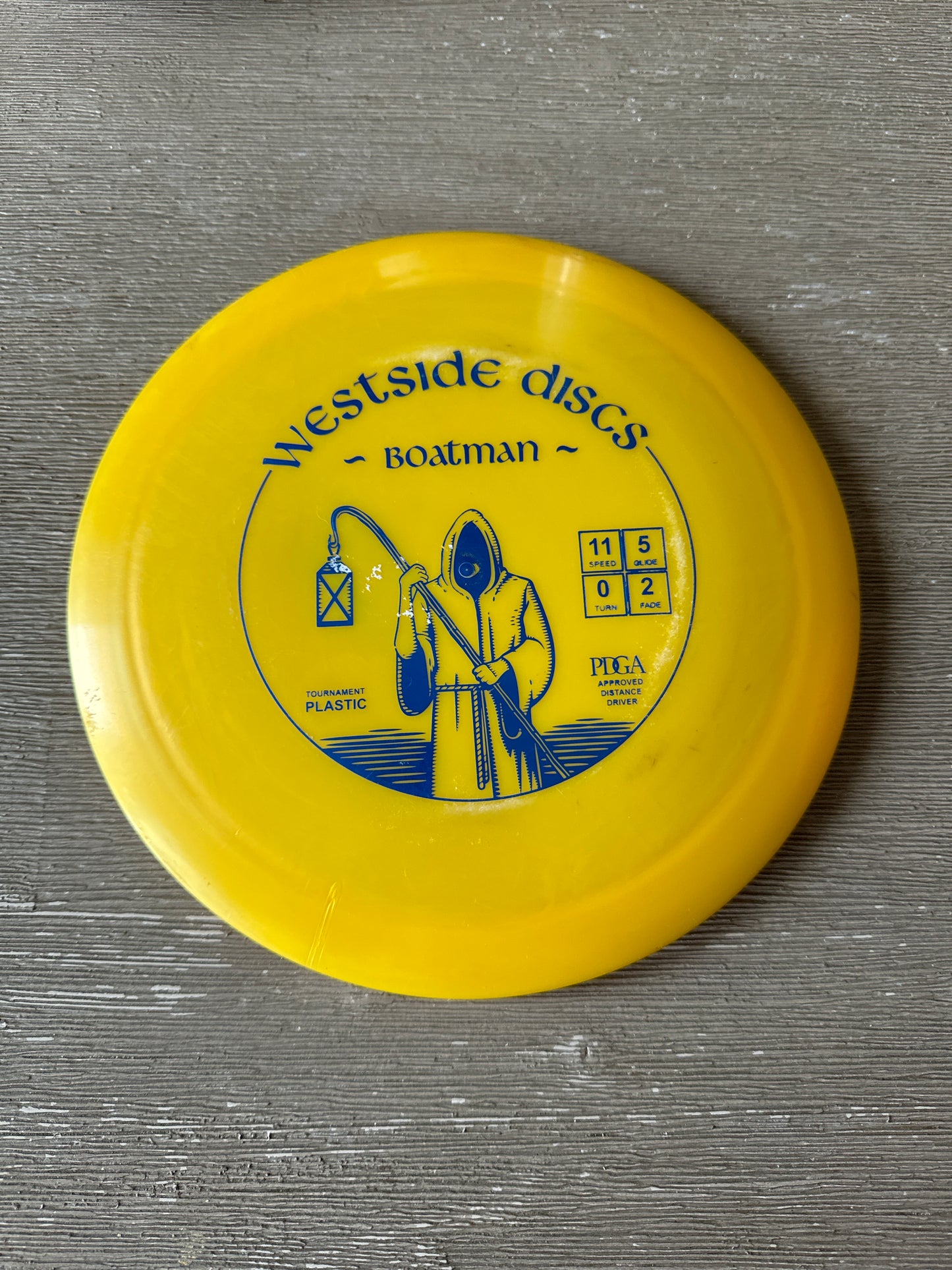 Used Westside Discs Faceless Boatman Tournament Plastic 169g