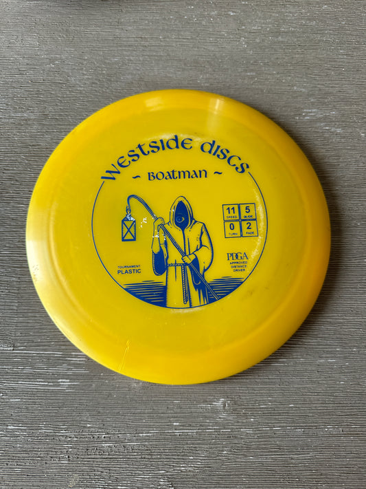 Used Westside Discs Faceless Boatman Tournament Plastic 169g