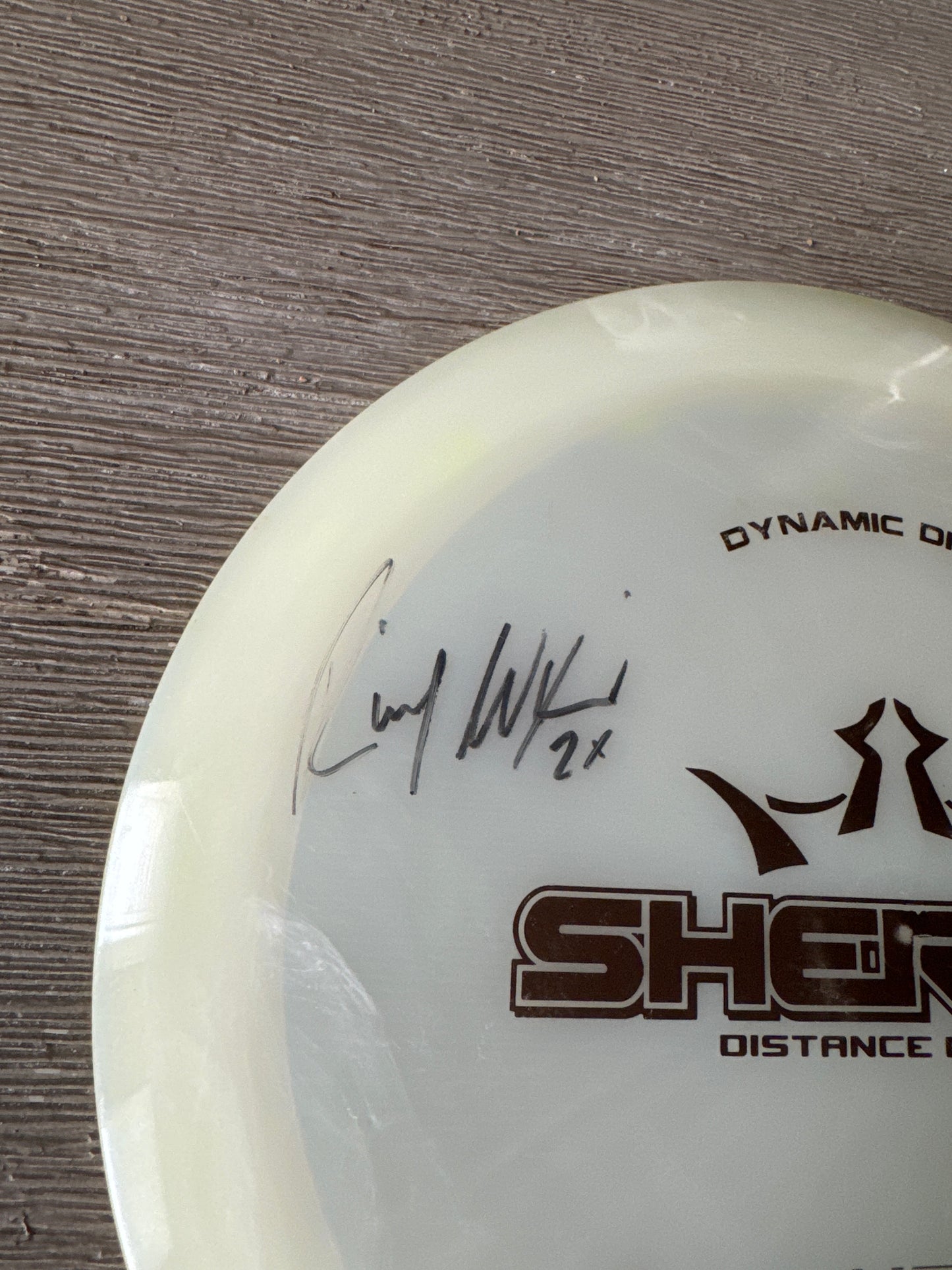 Used Dynamic Discs Lucid Sheriff SIGNED by Ricky Wysocki