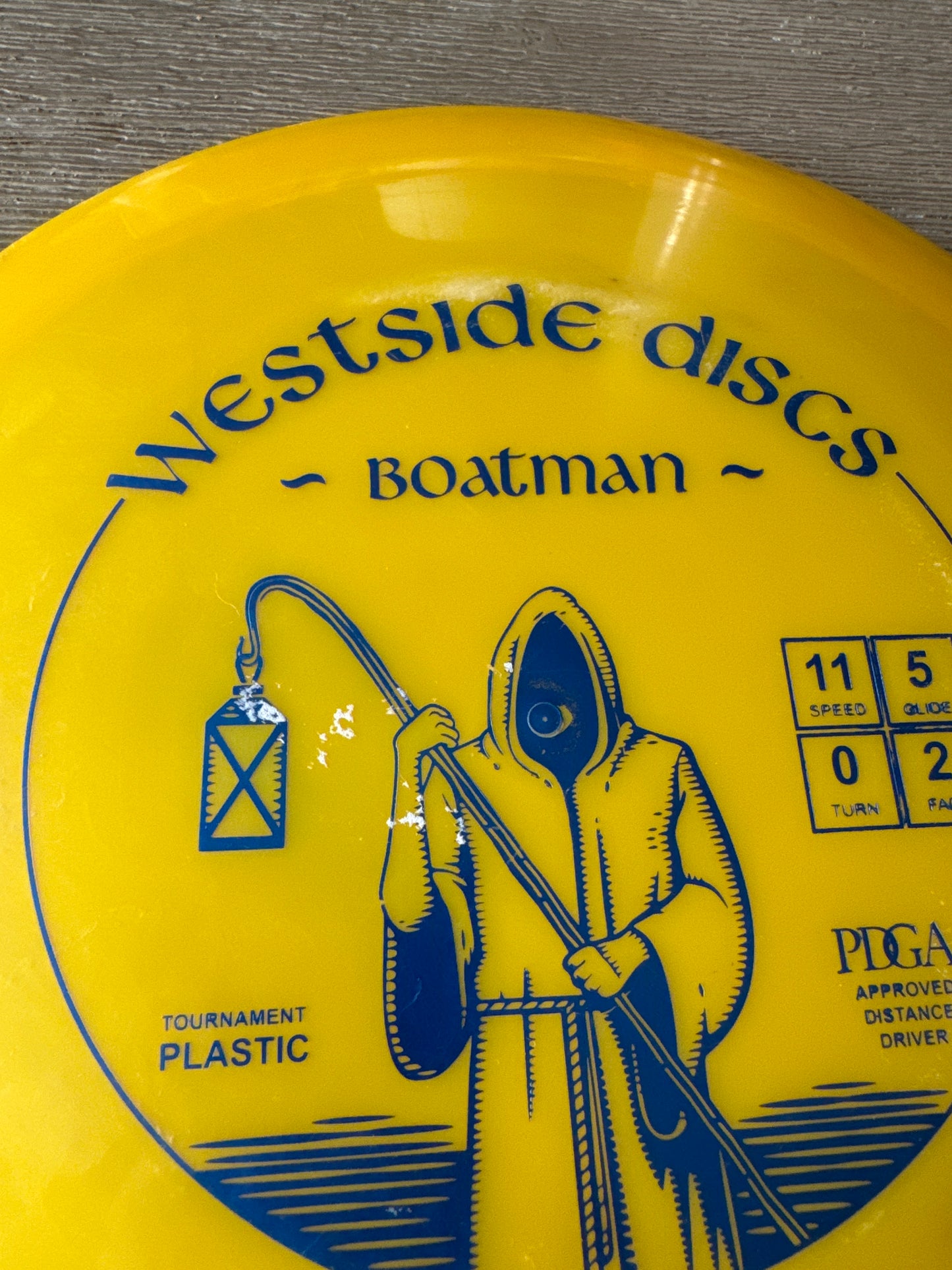 Used Westside Discs Faceless Boatman Tournament Plastic 169g