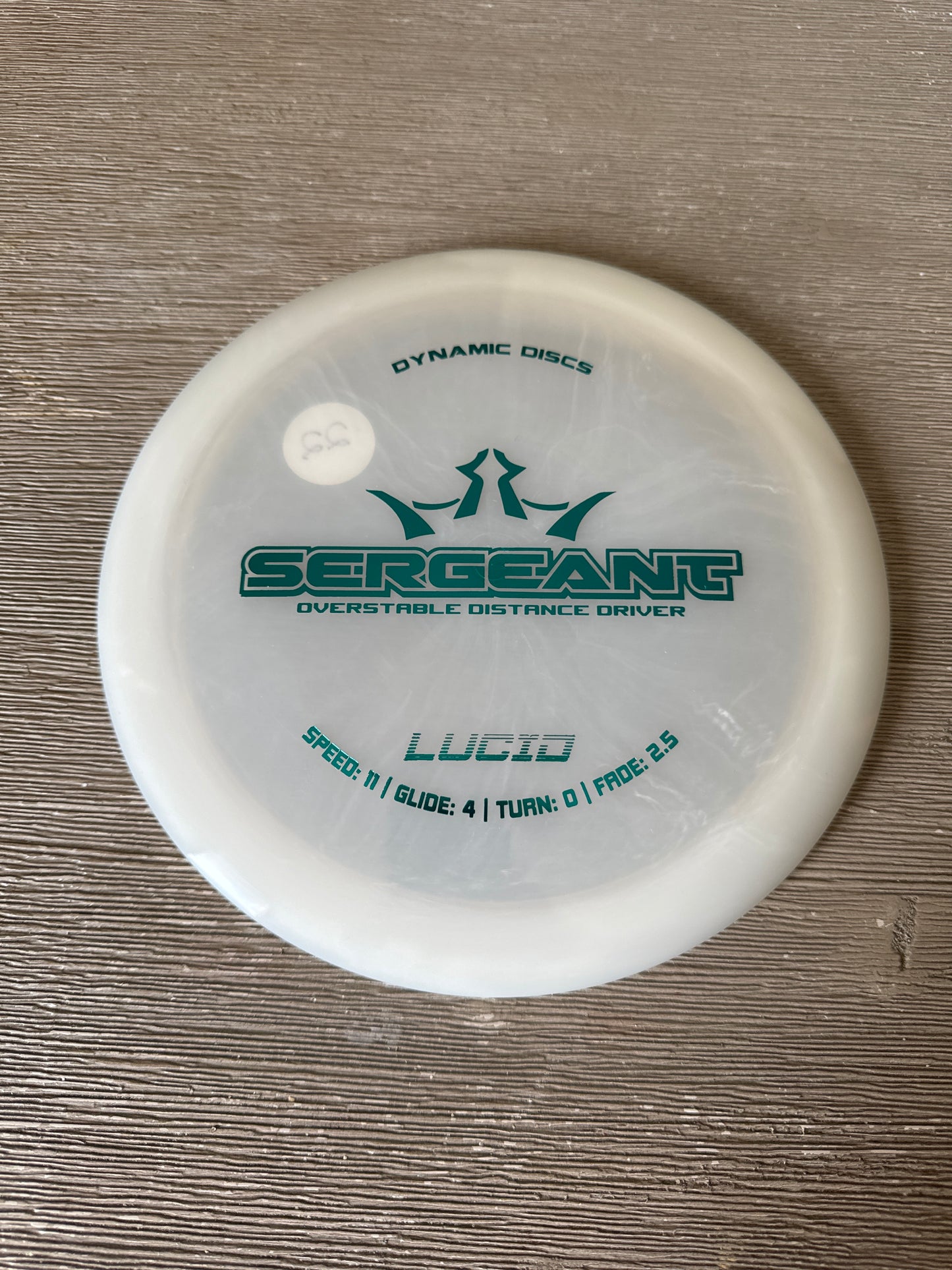 New Dynamic Discs Lucid Sergeant